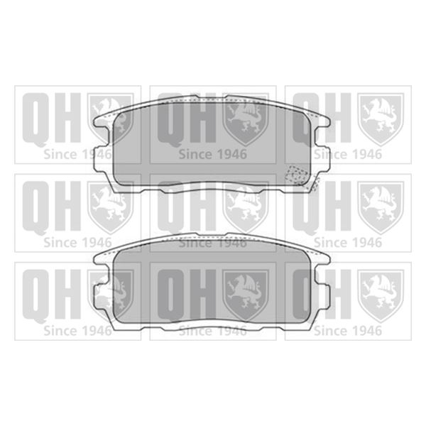 4 plaquettes de frein arrière Quinton Hazell BP1580