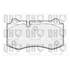 4 plaquettes de frein avant Quinton Hazell BP1581