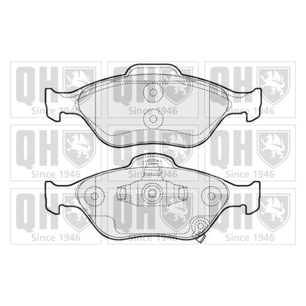 4 plaquettes de frein avant Quinton Hazell BP1584