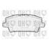 4 plaquettes de frein avant Quinton Hazell BP1598