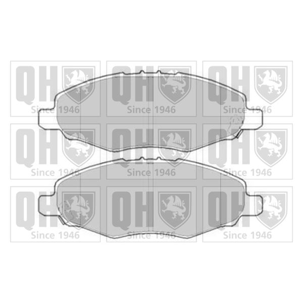 4 plaquettes de frein avant Quinton Hazell BP1615