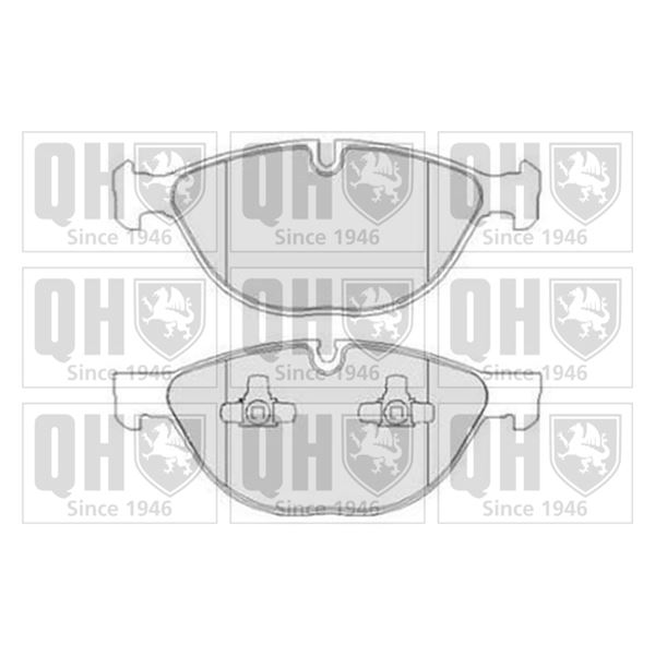 4 plaquettes de frein avant Quinton Hazell BP1638