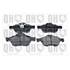4 plaquettes de frein avant Quinton Hazell BP1643