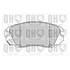 4 plaquettes de frein avant Quinton Hazell BP1661