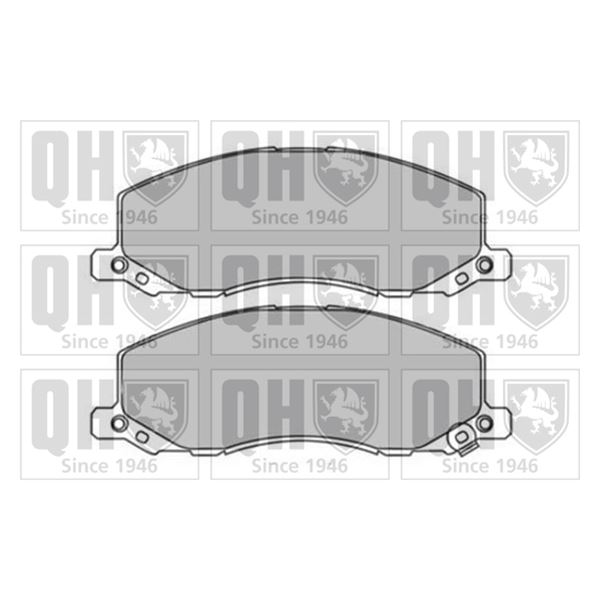 4 plaquettes de frein avant Quinton Hazell BP1668