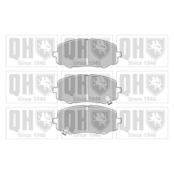 4 plaquettes de frein avant Quinton Hazell BP1670