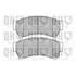 4 plaquettes de frein avant Quinton Hazell BP1671