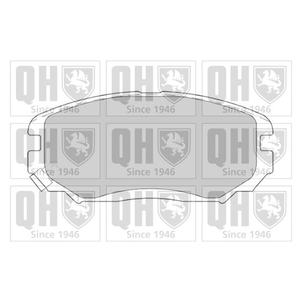 4 plaquettes de frein avant Quinton Hazell BP1686