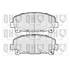 4 plaquettes de frein avant Quinton Hazell BP1687