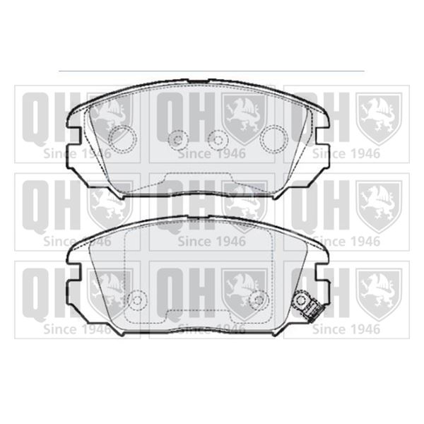 4 plaquettes de frein avant Quinton Hazell BP1688