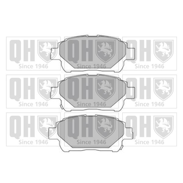 4 plaquettes de frein avant Quinton Hazell BP1692