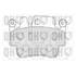 4 plaquettes de frein Quinton Hazell BP1694