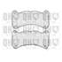 4 plaquettes de frein avant Quinton Hazell BP1712