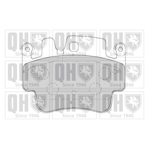 4 plaquettes de frein avant Quinton Hazell BP1727