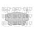4 plaquettes de frein avant Quinton Hazell BP1727