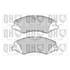 4 plaquettes de frein avant Quinton Hazell BP1735