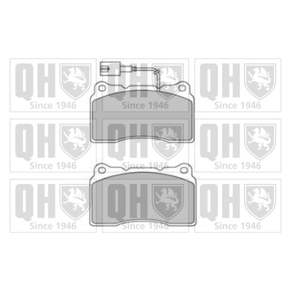 4 plaquettes de frein avant Quinton Hazell BP1741