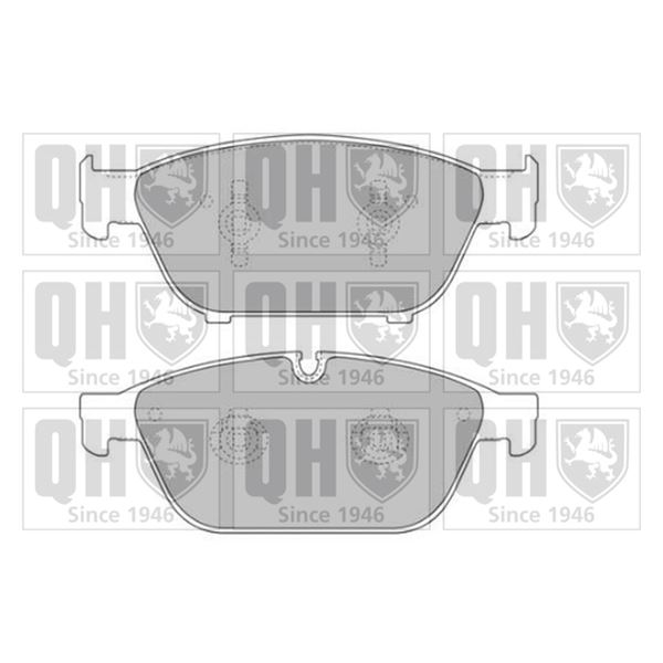 4 plaquettes de frein avant Quinton Hazell BP1747