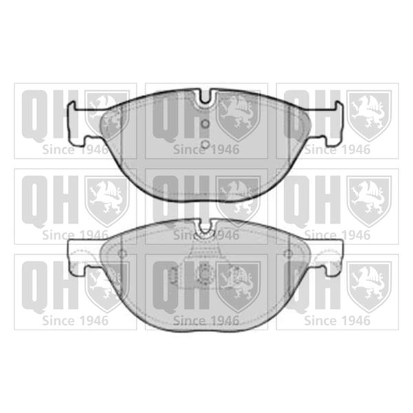 4 plaquettes de frein avant Quinton Hazell BP1756