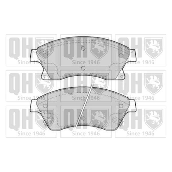4 plaquettes de frein avant Quinton Hazell BP1762