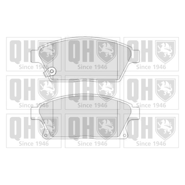 4 plaquettes de frein avant Quinton Hazell BP1763