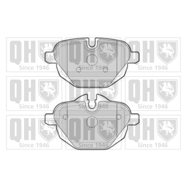 4 plaquettes de frein arrière Quinton Hazell BP1771