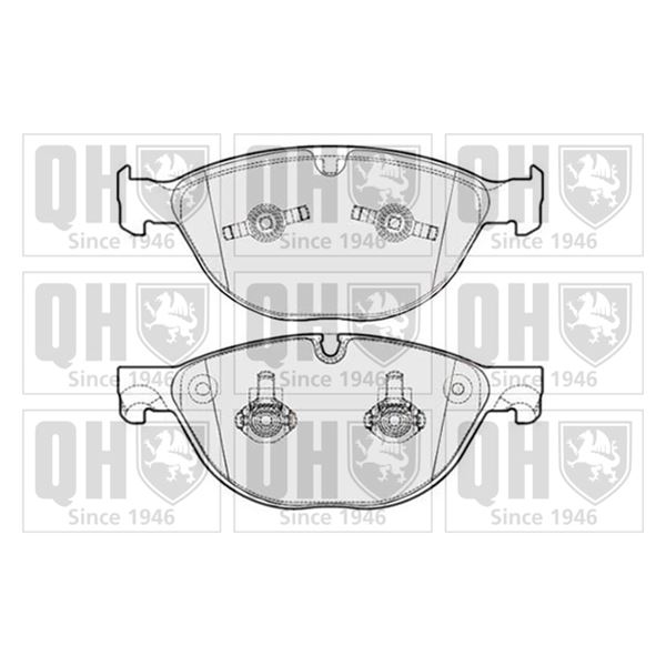 4 plaquettes de frein avant Quinton Hazell BP1780