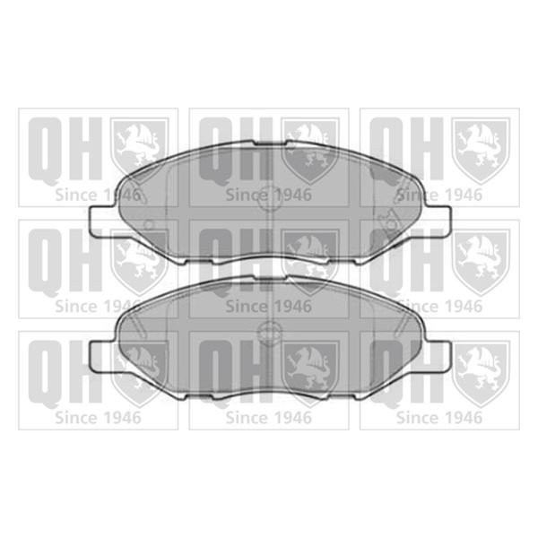 4 plaquettes de frein avant Quinton Hazell BP1795