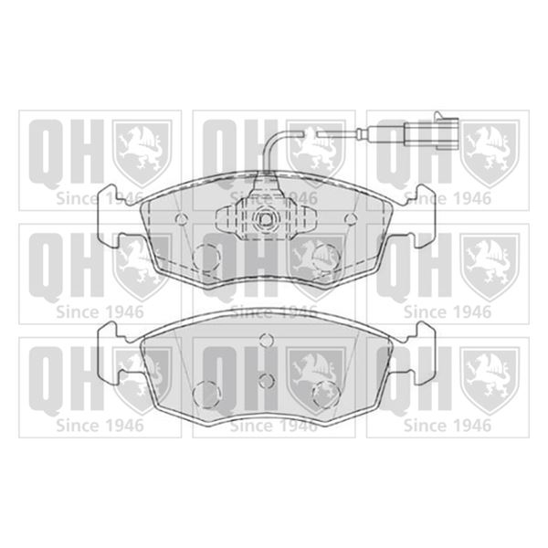 4 plaquettes de frein avant Quinton Hazell BP1832