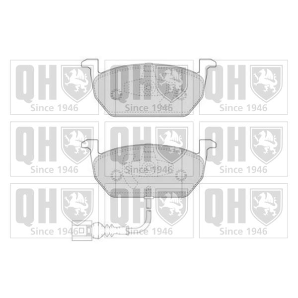 4 plaquettes de frein avant Quinton Hazell BP1841