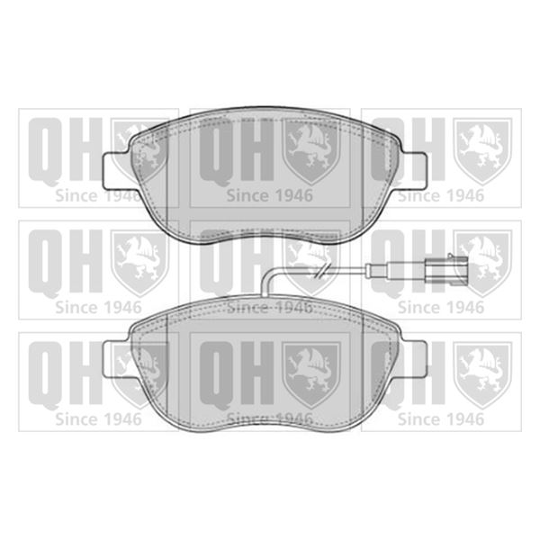 4 plaquettes de frein avant Quinton Hazell BP1853