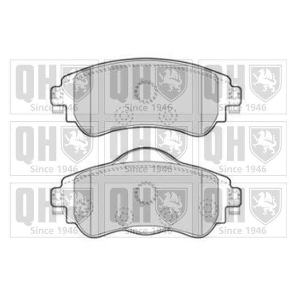4 plaquettes de frein avant Quinton Hazell BP1857