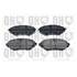 4 plaquettes de frein avant Quinton Hazell BP1868