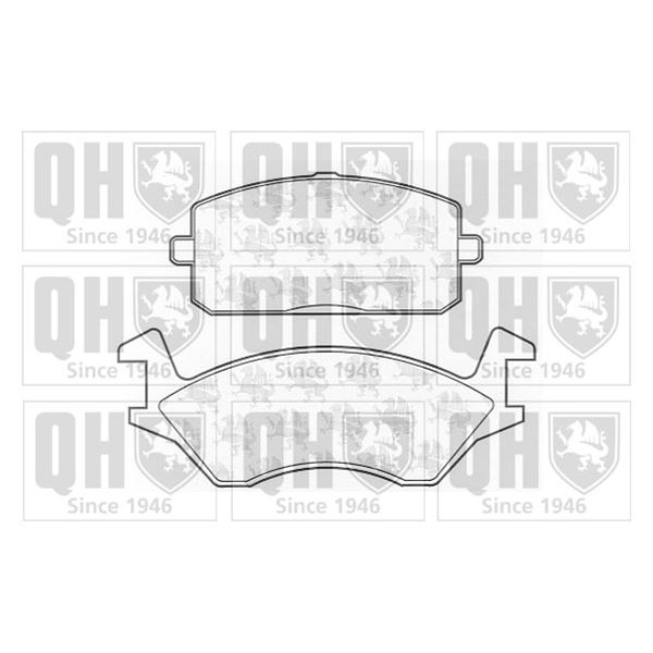 4 plaquettes de frein avant Quinton Hazell BP214