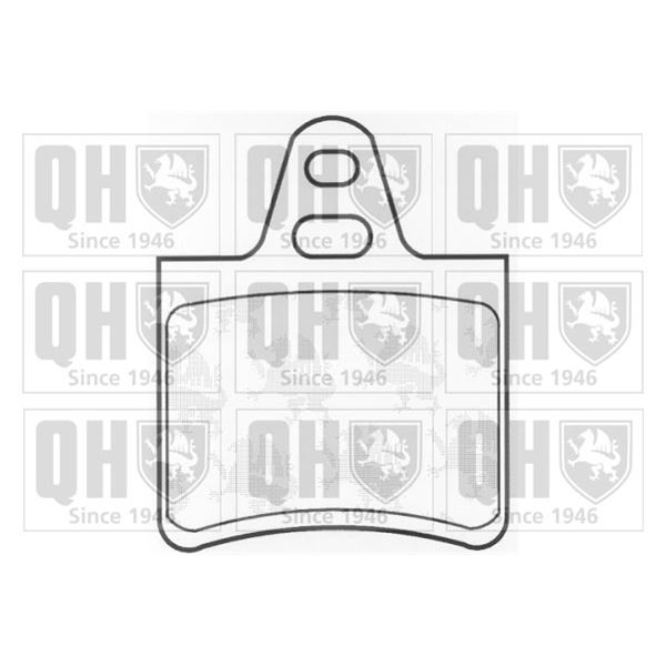 4 plaquettes de frein arrière Quinton Hazell BP265