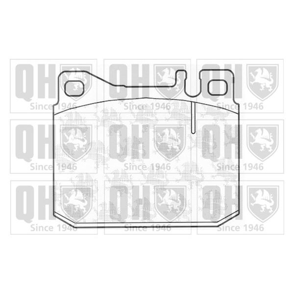 4 plaquettes de frein avant Quinton Hazell BP319