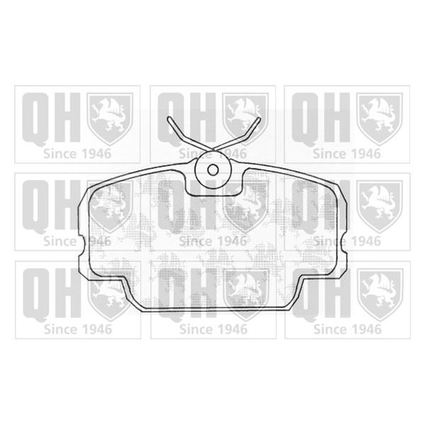 4 plaquettes de frein avant Quinton Hazell BP331