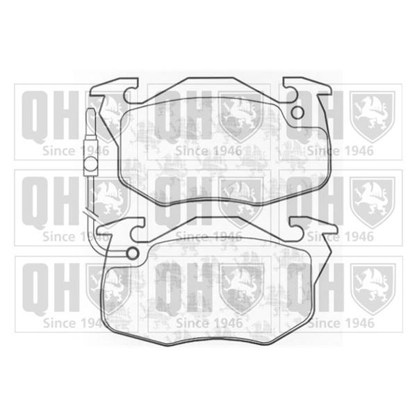 4 plaquettes de frein avant Quinton Hazell BP361