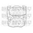 4 plaquettes de frein avant Quinton Hazell BP361