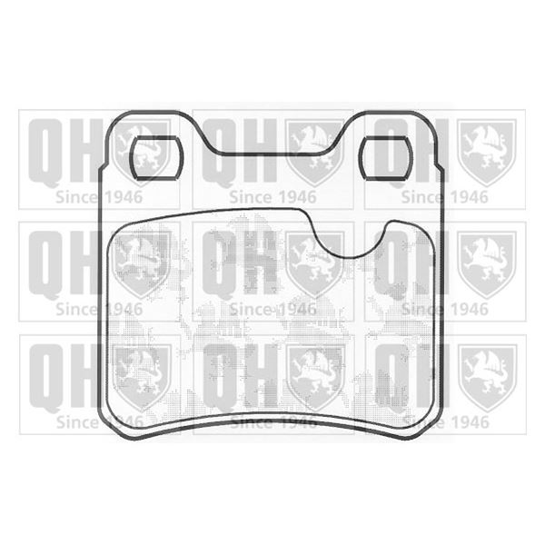 4 plaquettes de frein arrière Quinton Hazell BP449