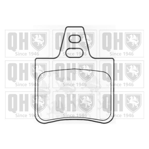 4 plaquettes de frein arrière Quinton Hazell BP474