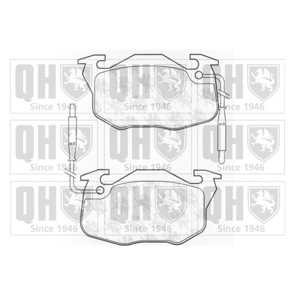 4 plaquettes de frein avant Quinton Hazell BP521