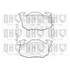 4 plaquettes de frein avant Quinton Hazell BP521