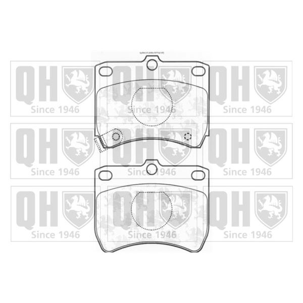 4 plaquettes de frein avant Quinton Hazell BP564
