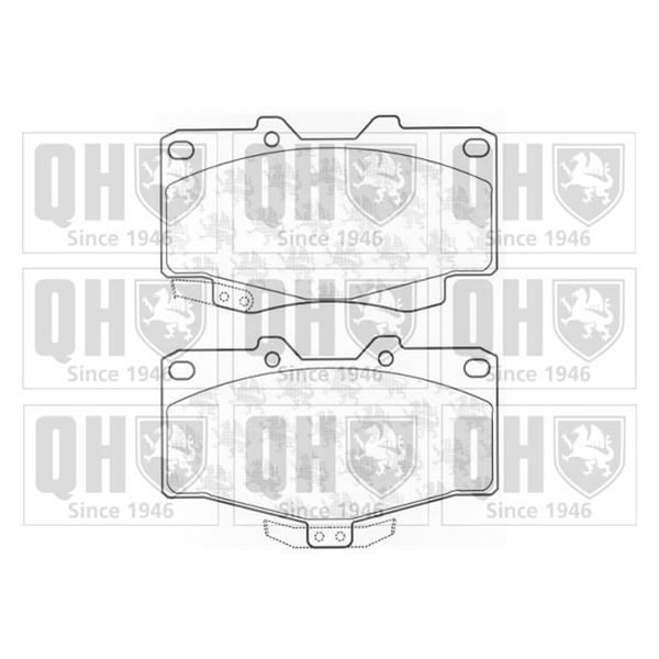 4 plaquettes de frein avant Quinton Hazell BP589