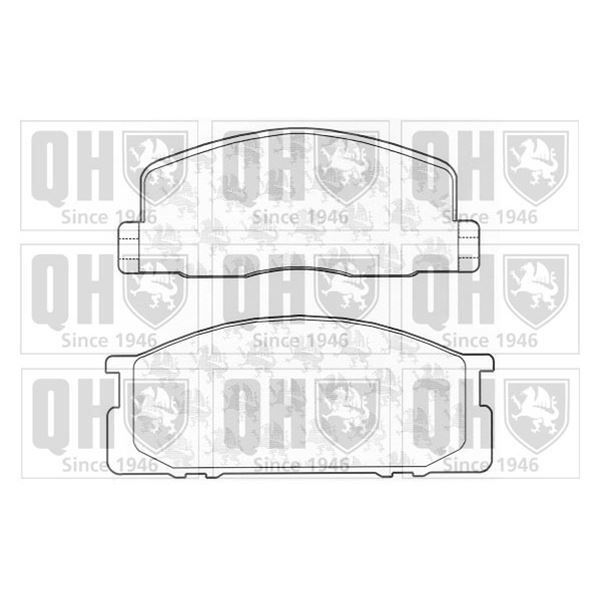 4 plaquettes de frein avant Quinton Hazell BP590