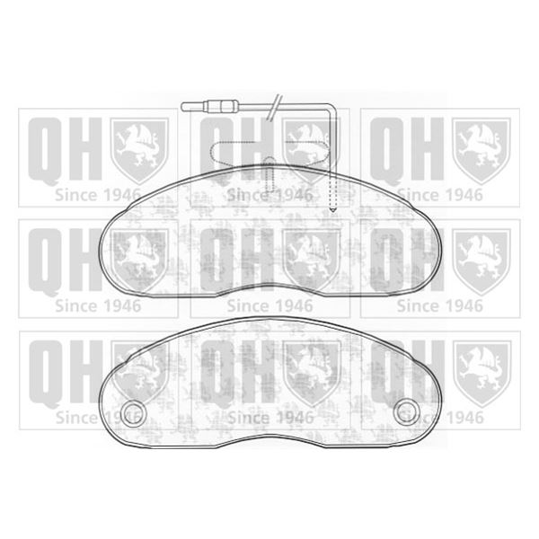 4 plaquettes de frein avant Quinton Hazell BP657