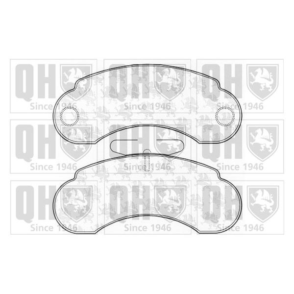 4 plaquettes de frein avant Quinton Hazell BP675