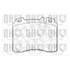 4 plaquettes de frein avant Quinton Hazell BP693