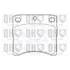 4 plaquettes de frein avant Quinton Hazell BP702
